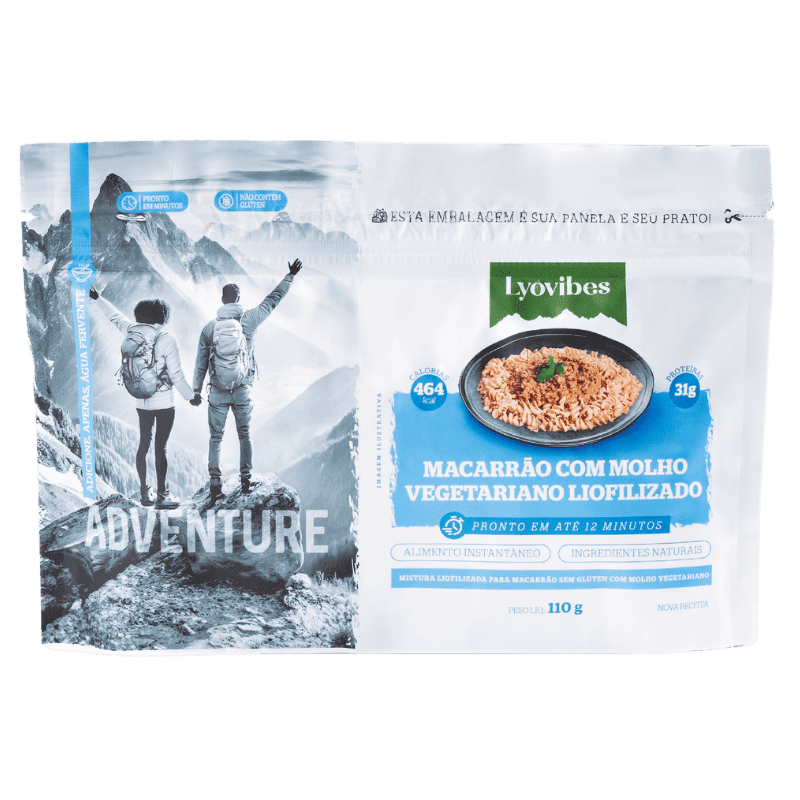 110g Macarrão com Molho Vegetariano Liofilizado Lyovibes 110g | Lyovibes