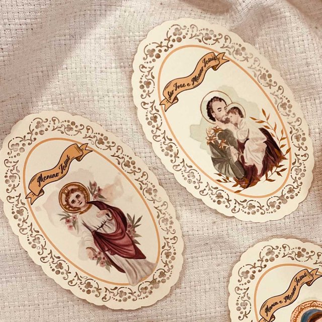 Pack Especial Coleção Aquarela (Sagrada Família, Santíssima Trindade e Anjos) - COLEÇÃO COMPLETA