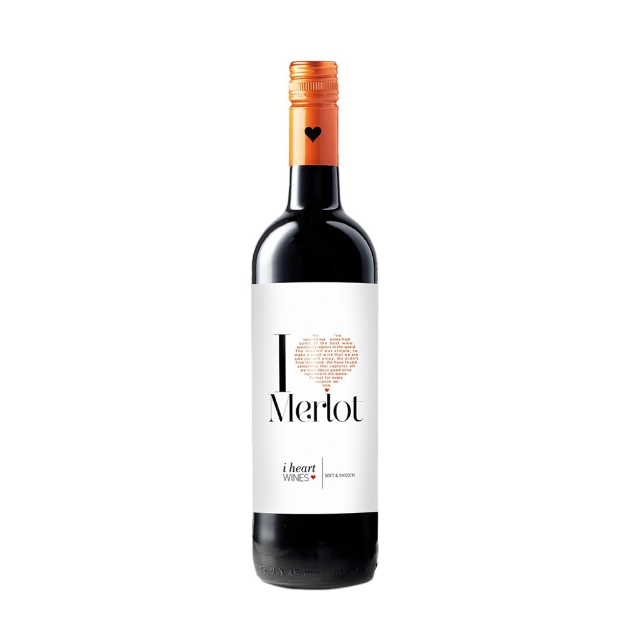 Explore a Suavidade do Vinho Espanhol Tinto I Heart Merlot 750ml