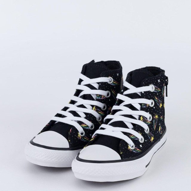 All Star Cano Alto Preto e Vermelho CK10590001