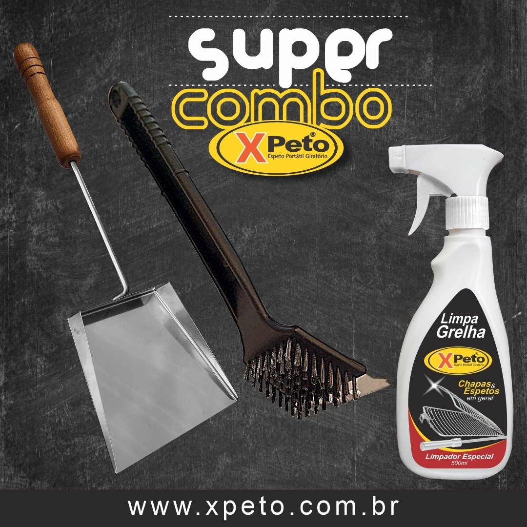 Combo Xpeto Premium – Espeto Giratório Elétrico (110-220 volts)+Grelha  Cesto Inox