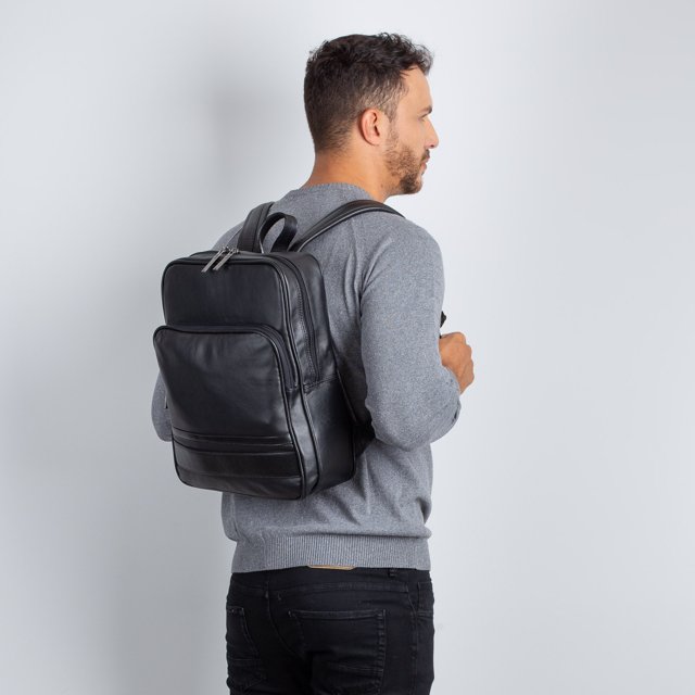 mochila de couro masculina adidas