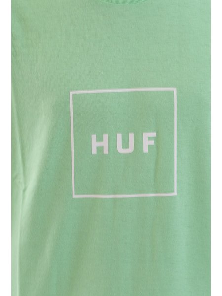 Camiseta Manga Curta Huf Essential Box Logo Verde