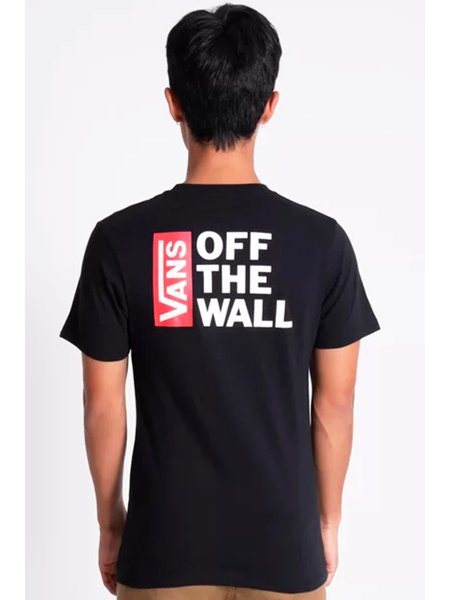 Camiseta Manga Curta Vans Off The Wall Preto
