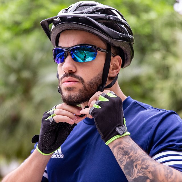 Óculos Esportivo Bora Bora TR90 com Protetor de Suor Blue