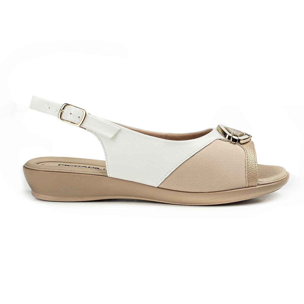 Sandalia Piccadilly 500292-1 Napa /marfim - Sandália Feminina | Gathi  Calçados