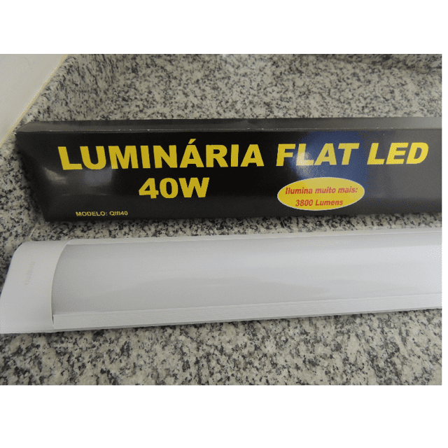 Luminaria Flat Led 40W Evren Tecnologia