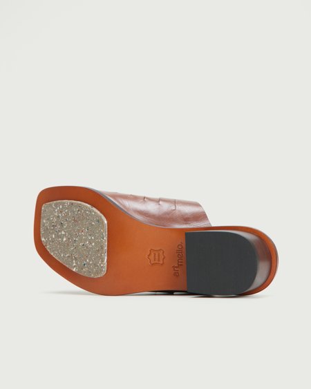 FRYE Serena Mule - Pantofole Donna Ispirazione Western, Zeppa Moderna In Pelle, Suola In Pelle Con Gomma Antiscivolo