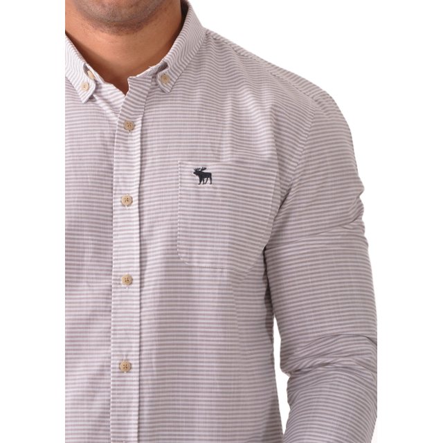 camisa social abercrombie masculina