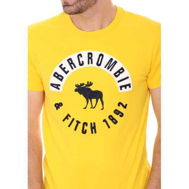 camisa abercrombie amarela