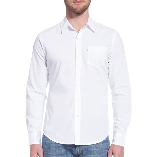 Camisa Levis Classic One Pocket Branca Dixen Camisa Levis Classic One Pocket Branca Dixen