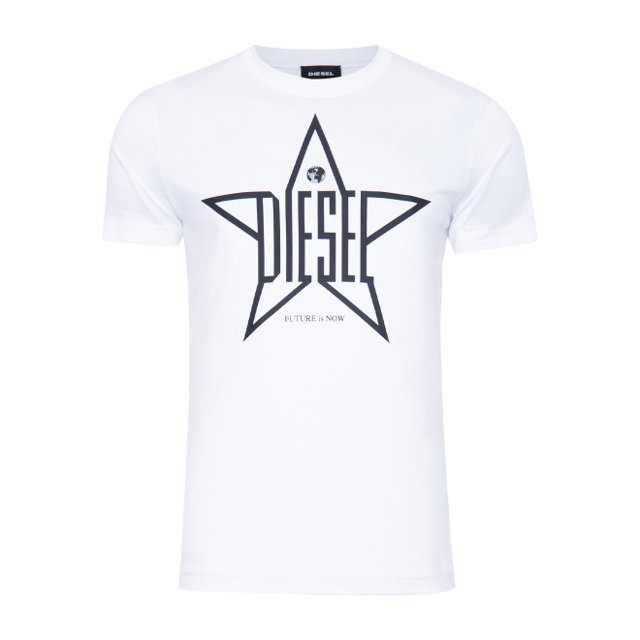 camiseta branca diesel
