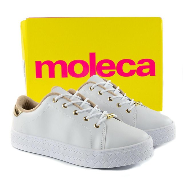 TENIS FEM DOURADO MOLECA 93108 Loja Mond - Main Image
