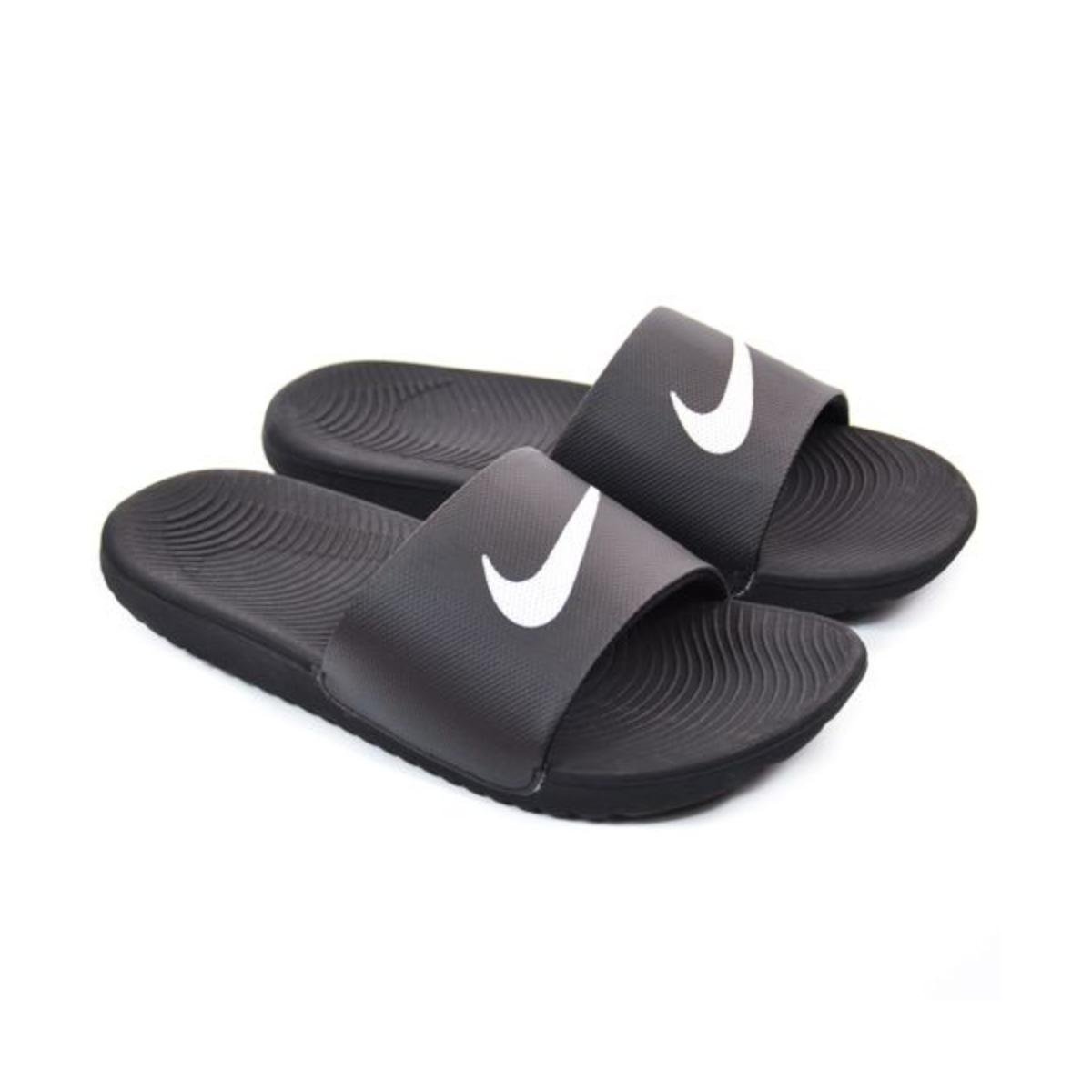 Chinelo Slide Nike Kawa 832646 010 Logo Branco 90581 Loja Mond 6041