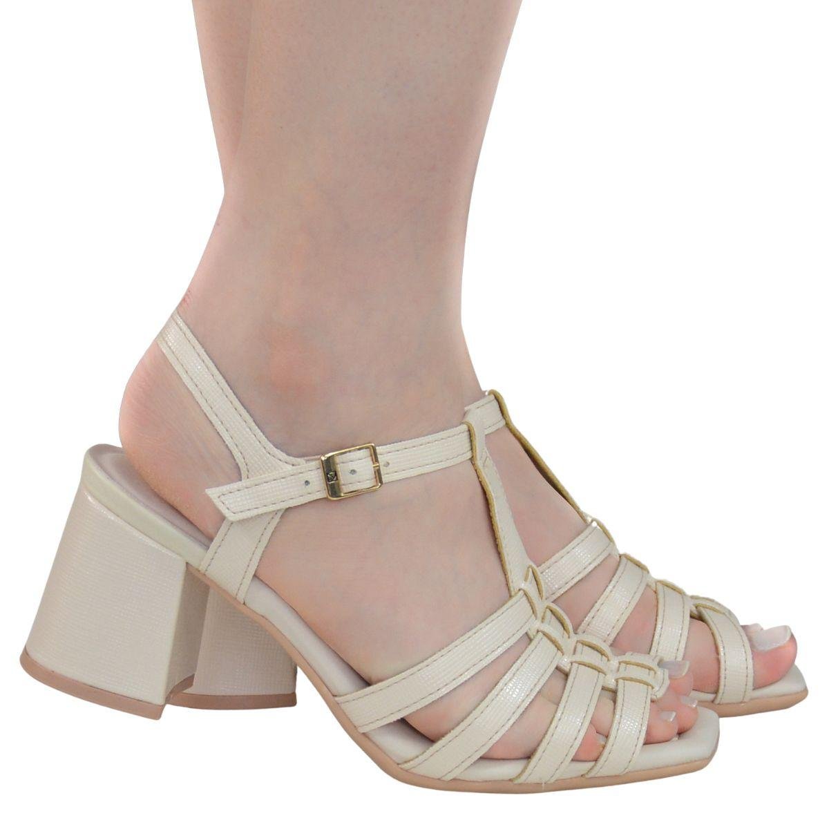 SANDALIA FEM PICCADILLY 626024-6 BRANCO OFF 97529 | Loja Mond