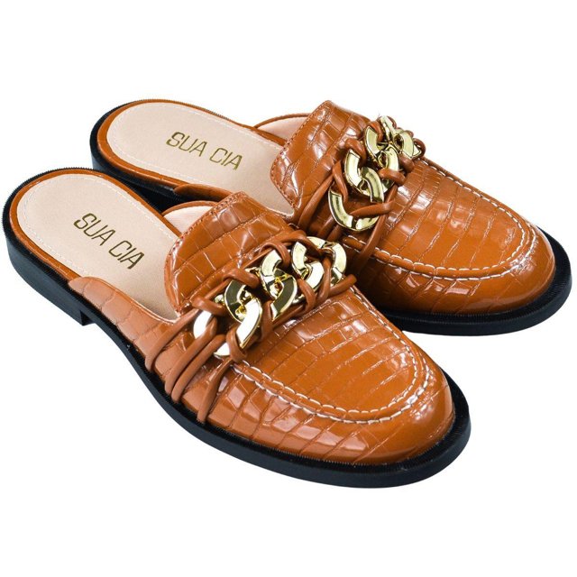 MULE FEMININO SUA CIA OPEN LOAFER C/DETA Loja Mond
