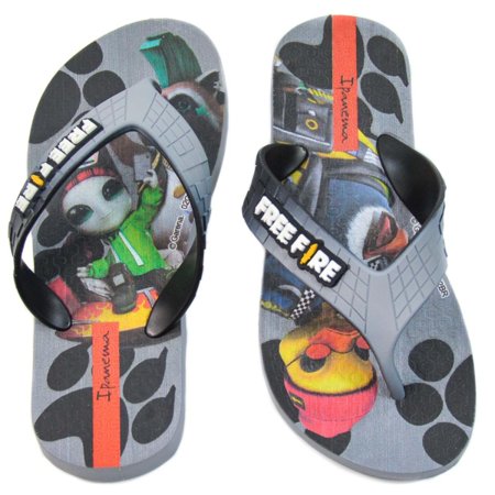 Chinelo Ipanema Free Fire Infantil 26966 Masculino Azul