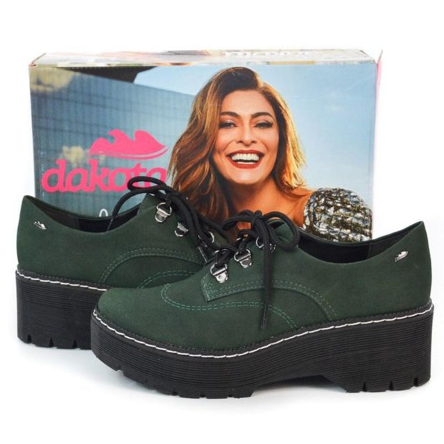 Sapato Oxford Feminino Verde Sapato Dakota Sapato Oxford Feminino