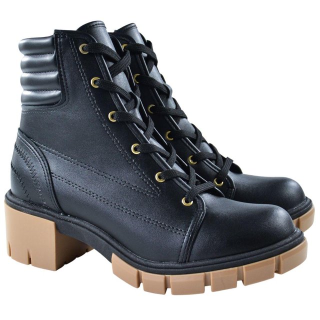 Coturno Feminino Moleca Bota Coturno Moleca Moleca Tratorada Bota