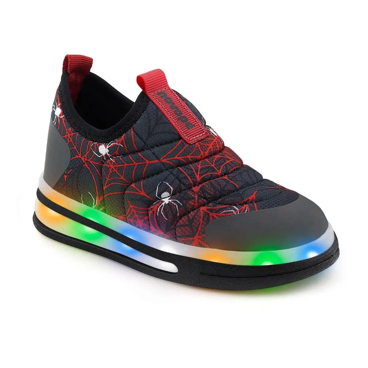Luz Led Tenis Infantil Homem Aranha Com Luz Tênis Led Infantil