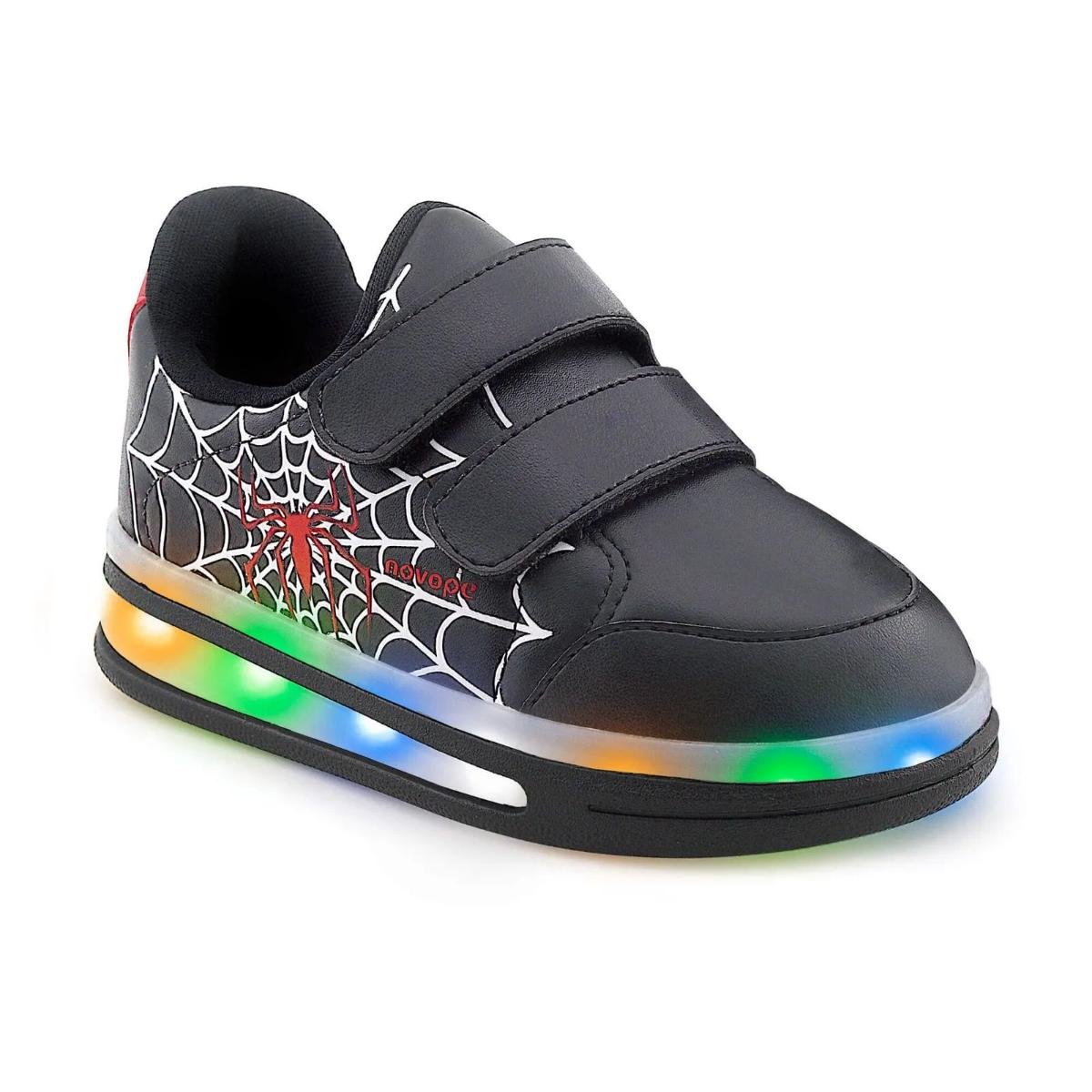 Homem Aranha Sapato De Led Masculino Infantil Tenis Led Pisca