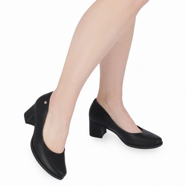 SAPATO FEM PICCADILLY 654007 SALTO MEDIO Loja Mond