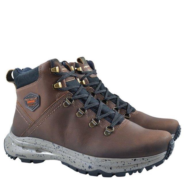 BOTA MASCULINA PEGADA 150403 03 COURO COFFE Loja Mond