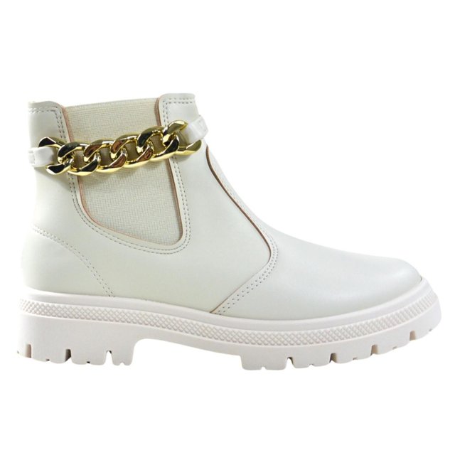 BOTA COTURNO FEMININA MOLECA BRANCO OFF COM CORREN Loja