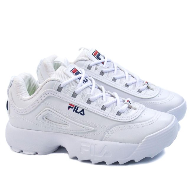 Disruptor Tenis Fila Salto Alto Fila Branco TÃªnis Disruptor