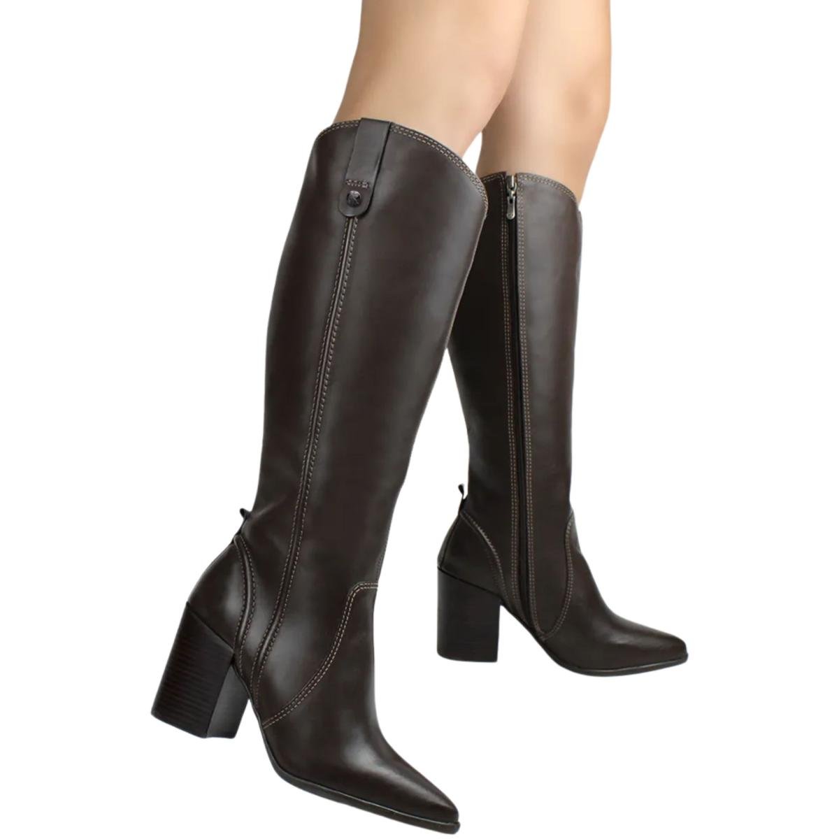 BOTA FEMININA BOTTERO 377703 CANO ALTO COURO | Loja Mond