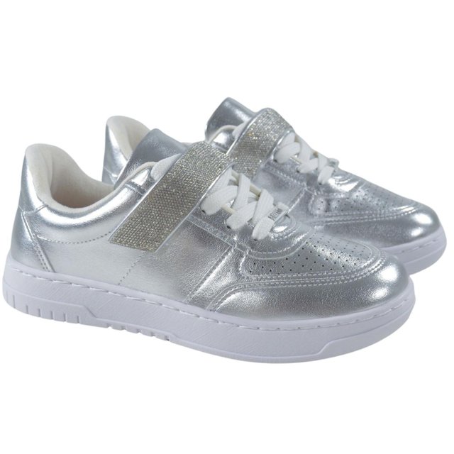 TENIS FEMININO VIZZANO METALIZADO COM BRILHO Loja Mond