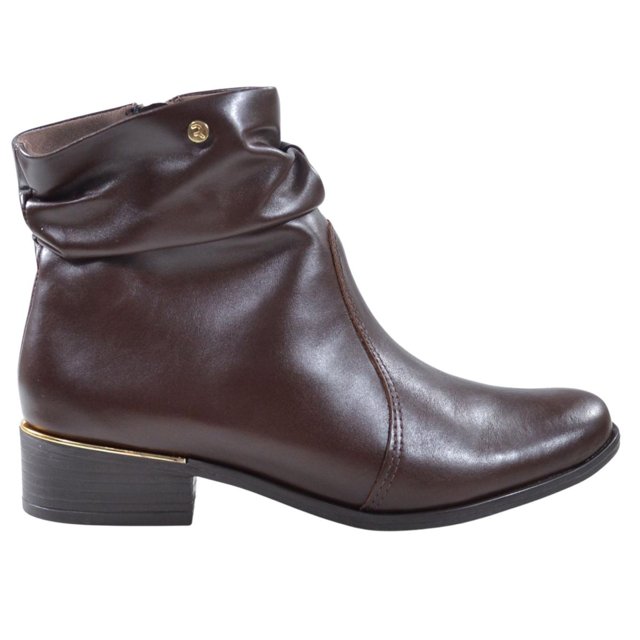 Bota Feminina Sapatilha Ramarim Total Comfort BOTA CANO CURTO