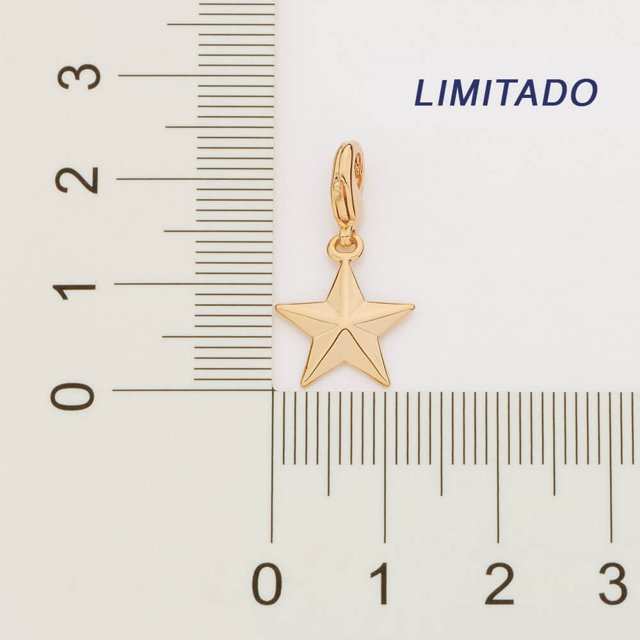 Pingente Rommanel Banhado Ouro 18K Estrela 542605