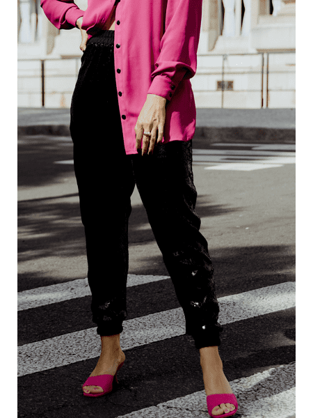 Calça Jogger Paetê - Main Image