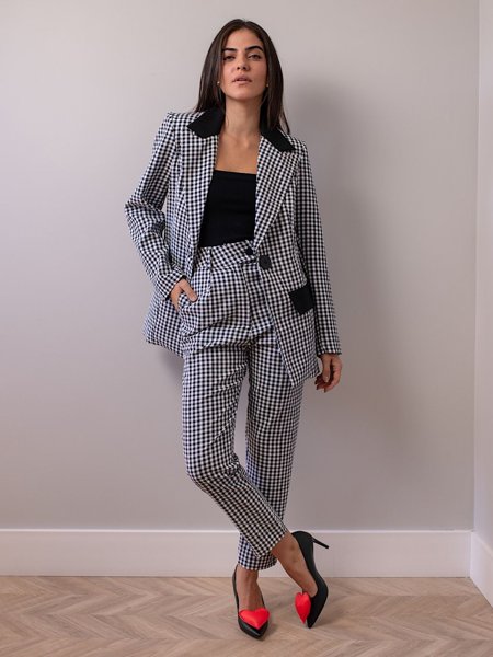 Natalia Blazer in Vichy Multicolor Check
