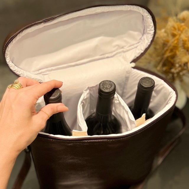 Bolsa Térmica Porta Vinhos - 3 Garrafas | Little Bee