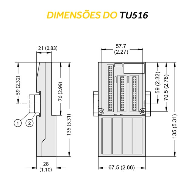 Base Terminal para CLP e Unidade de Expansão - TU516 | Heldt Soluções ...