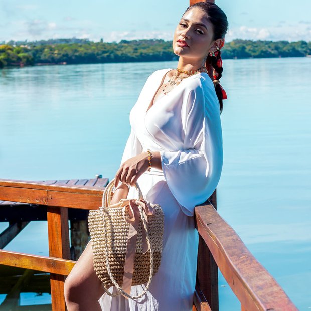 Bolsa de praia media Clearance