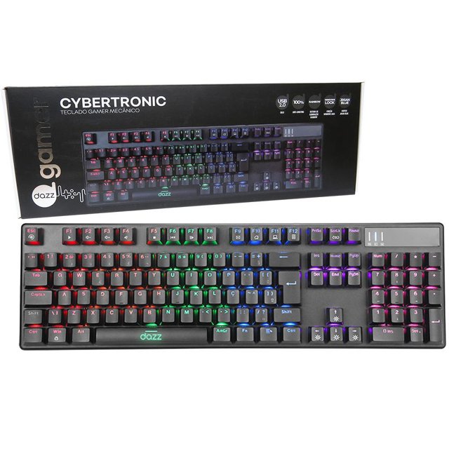 Teclado Mecânico Dazz Cybertronic, Switch Blue