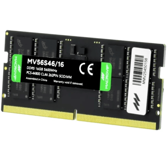 MEMÓRIA RAM NOTEBOOK MACROVIP 16GB 5600MHZ DDR5