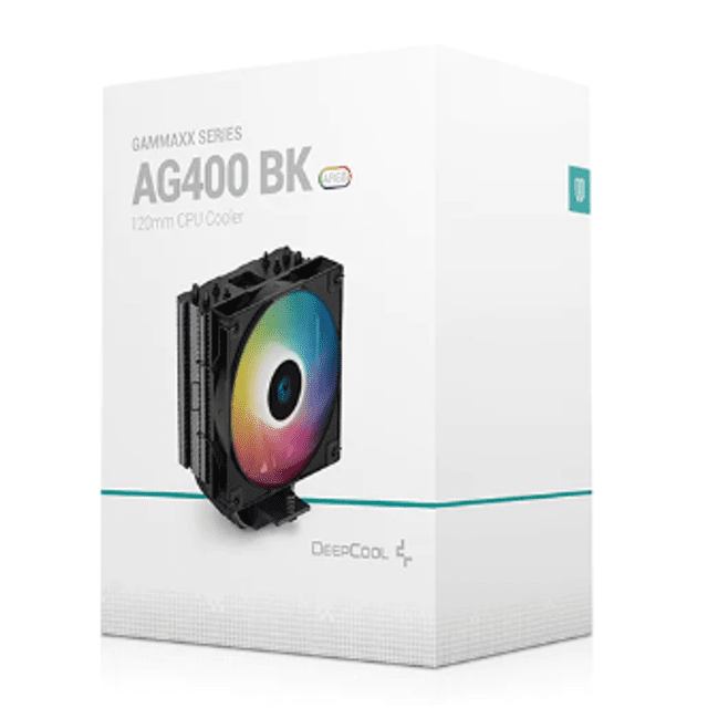 AIR COOLER DEEPCOOL AG400 BK ARGB, 120MM, PRETO
