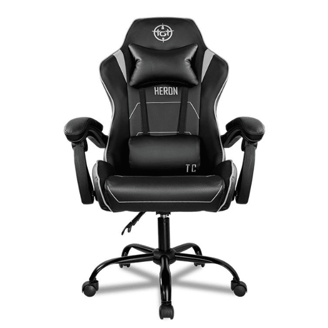 CADEIRA GAMER TGT HERON TC CINZA/PRETA