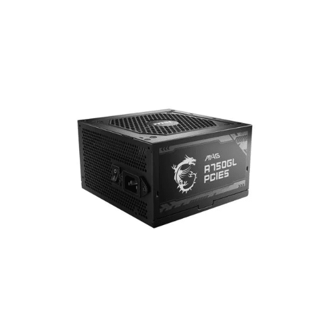 Fonte MSI MAG A750GL, 750W, 80 Plus Gold, Modular, PFC Ativo, Nova