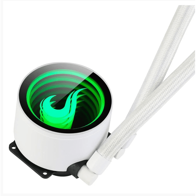 Water Cooler Rise Mode Gamer BRANCO, RGB 12V, 360MM , AMD/Intel