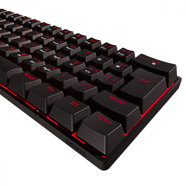 TECLADO GAMER MECANICO ZOT BLUE SWITCH - PCYES LED VERMELHO