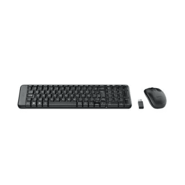 Combo Teclado e Mouse sem fio Logitech MK220 Layout ABNT2