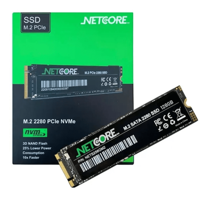 SSD NVME 128GB PCIE 2280 NETCORE NETNV128ME4