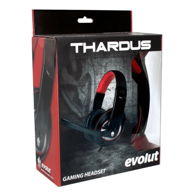 FONE DE OUVIDO HEADSET GAMER EG302/THARDUS COM FIO E CONECTOR XBOX/PS4 EVOLUT . S-CAIXA