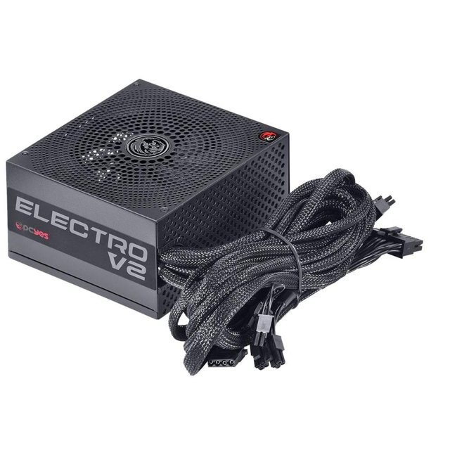 FONTE GAMER PCYES ELECTRO V2 650W 80 PLUS BRONZE
