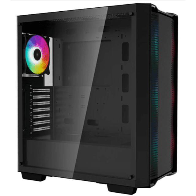 GABINETE GAMER DEEPCOOL CC560 ARGB, LATERAL DE VIDRO, COM 4 FANS, PRETO, R-CC560-BKTAA4-G-1